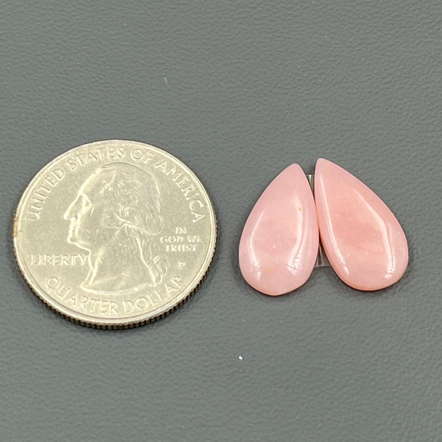 Natural Pink Opal- Matching Pairs - Teardrop