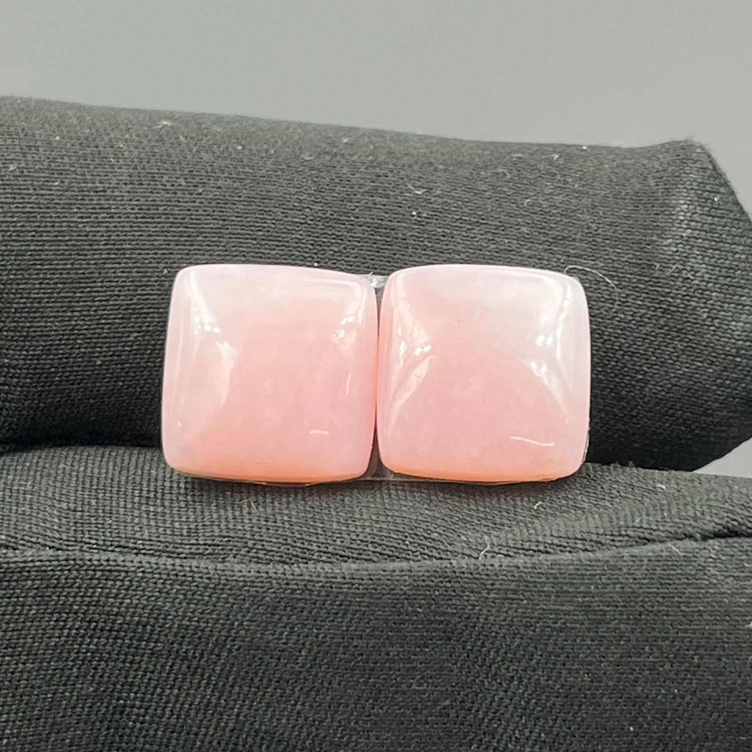 Natural Pink Opal- Matching Pairs - Cushion
