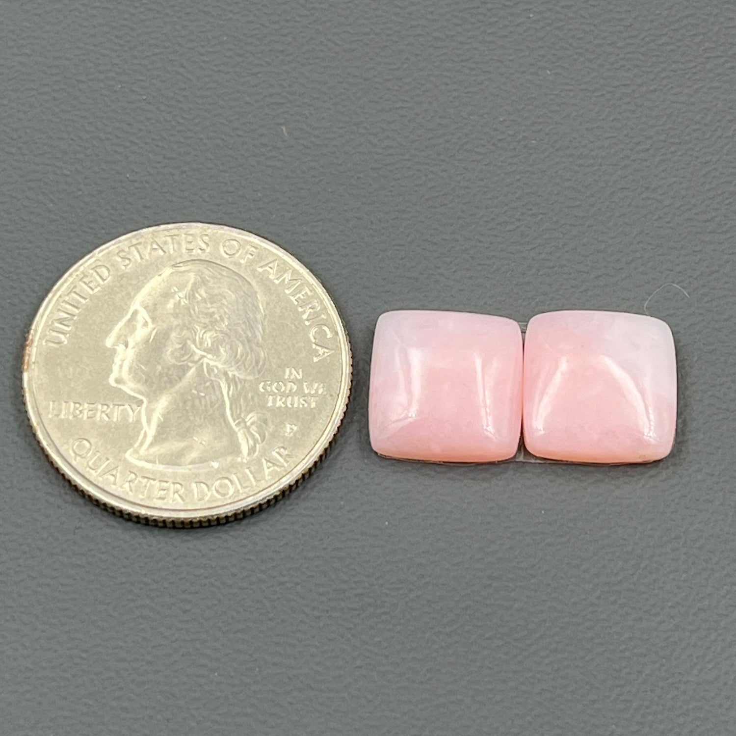 Natural Pink Opal- Matching Pairs - Cushion