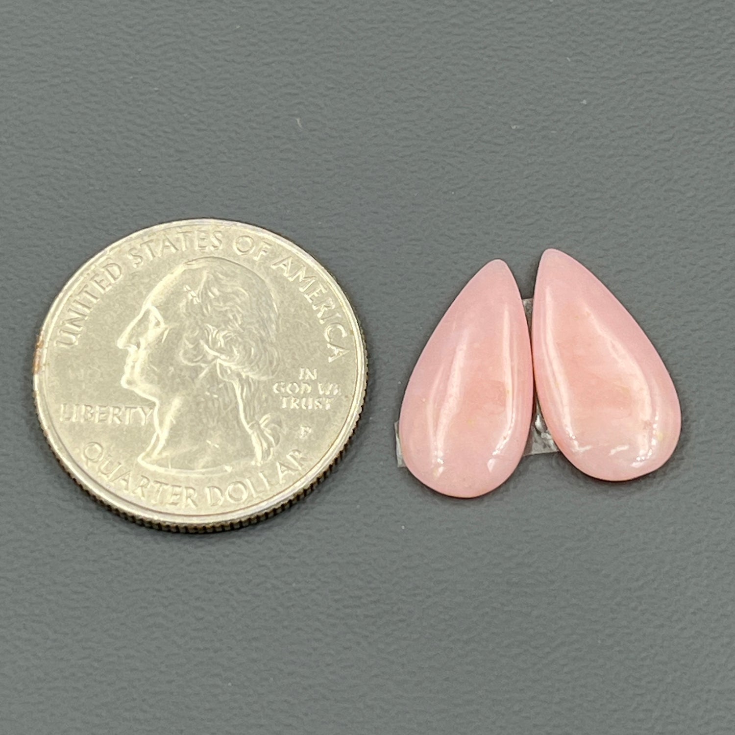 Natural Pink Opal- Matching Pairs - Teardrop