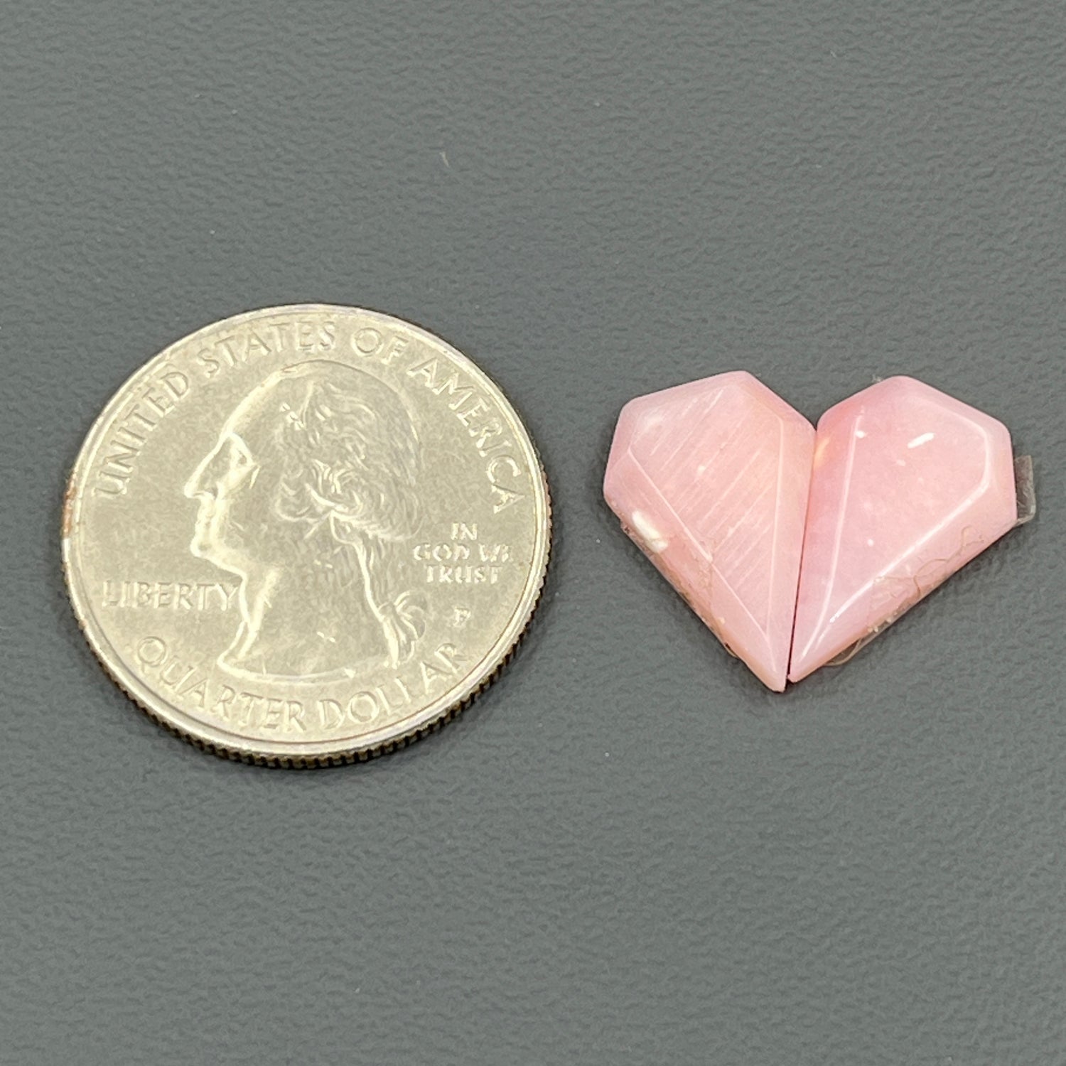 Natural Pink Opal- Matching Pairs - Diamond