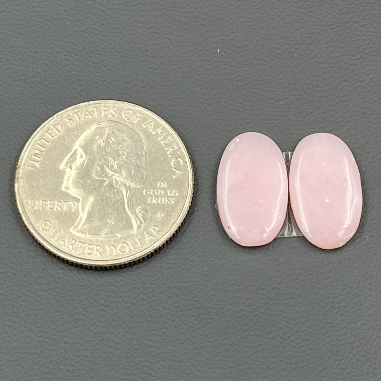 Natural Pink Opal- Matching Pairs - Oval