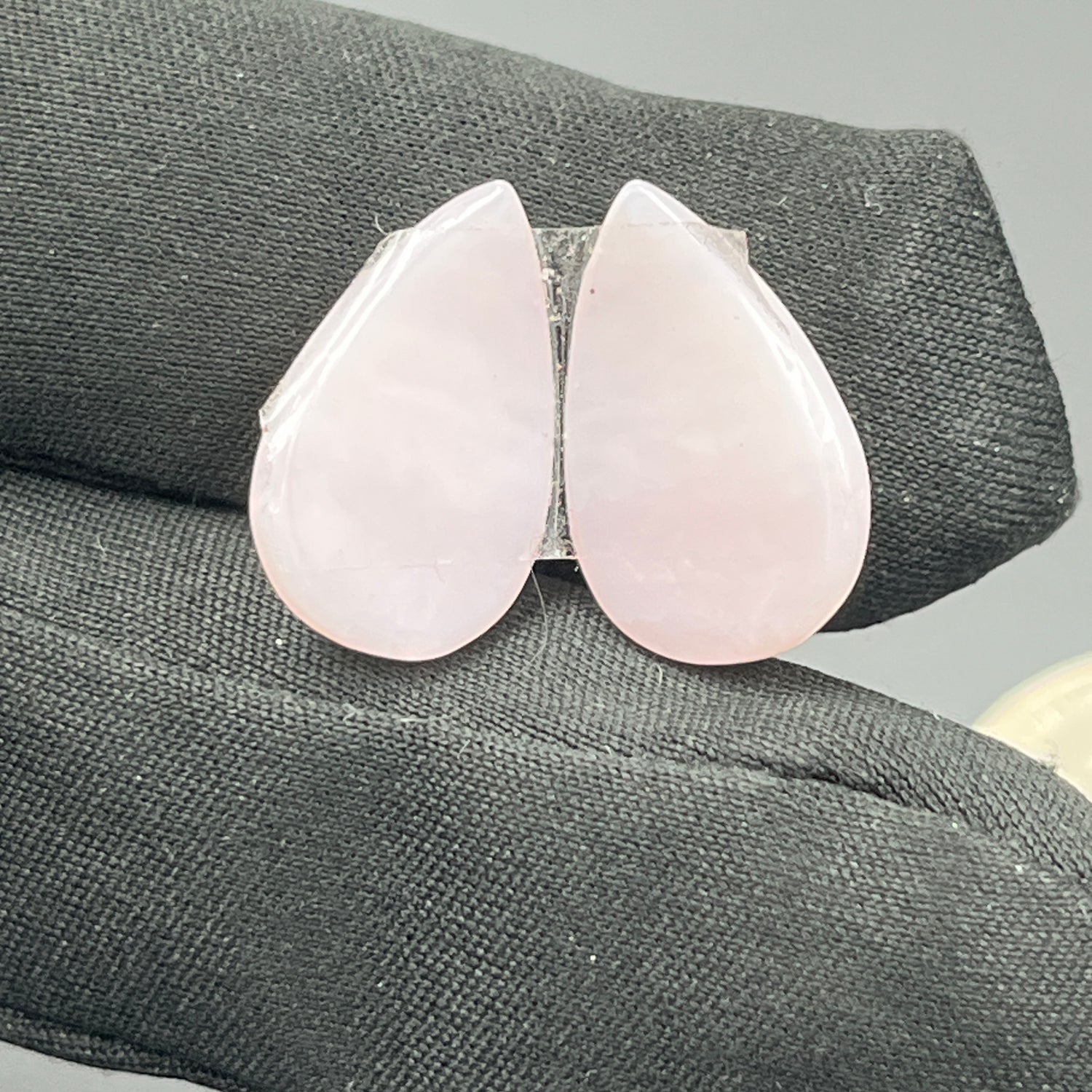 Natural Pink Opal- Matching Pairs - Teardrop