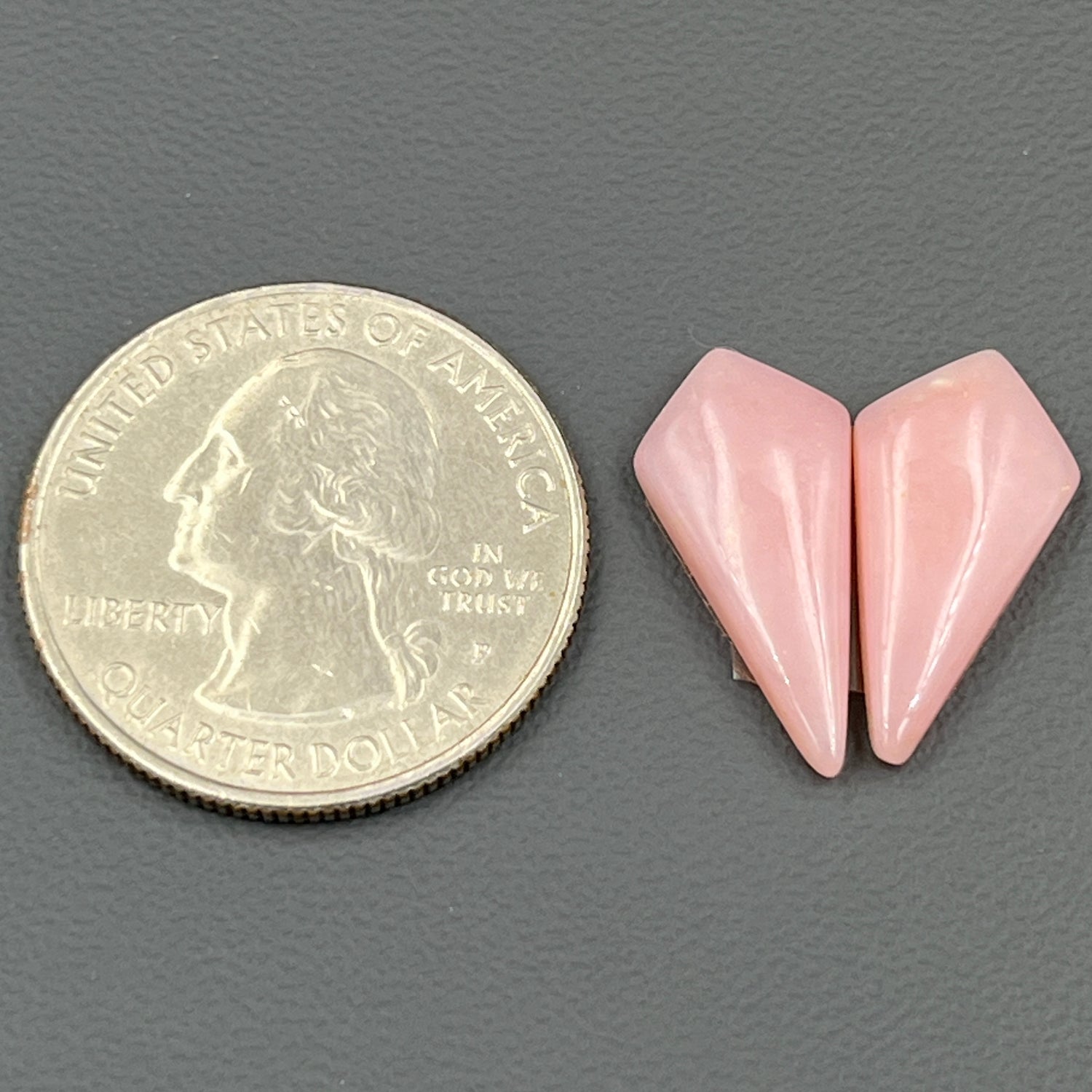 Natural Pink Opal- Matching Pairs - Kite