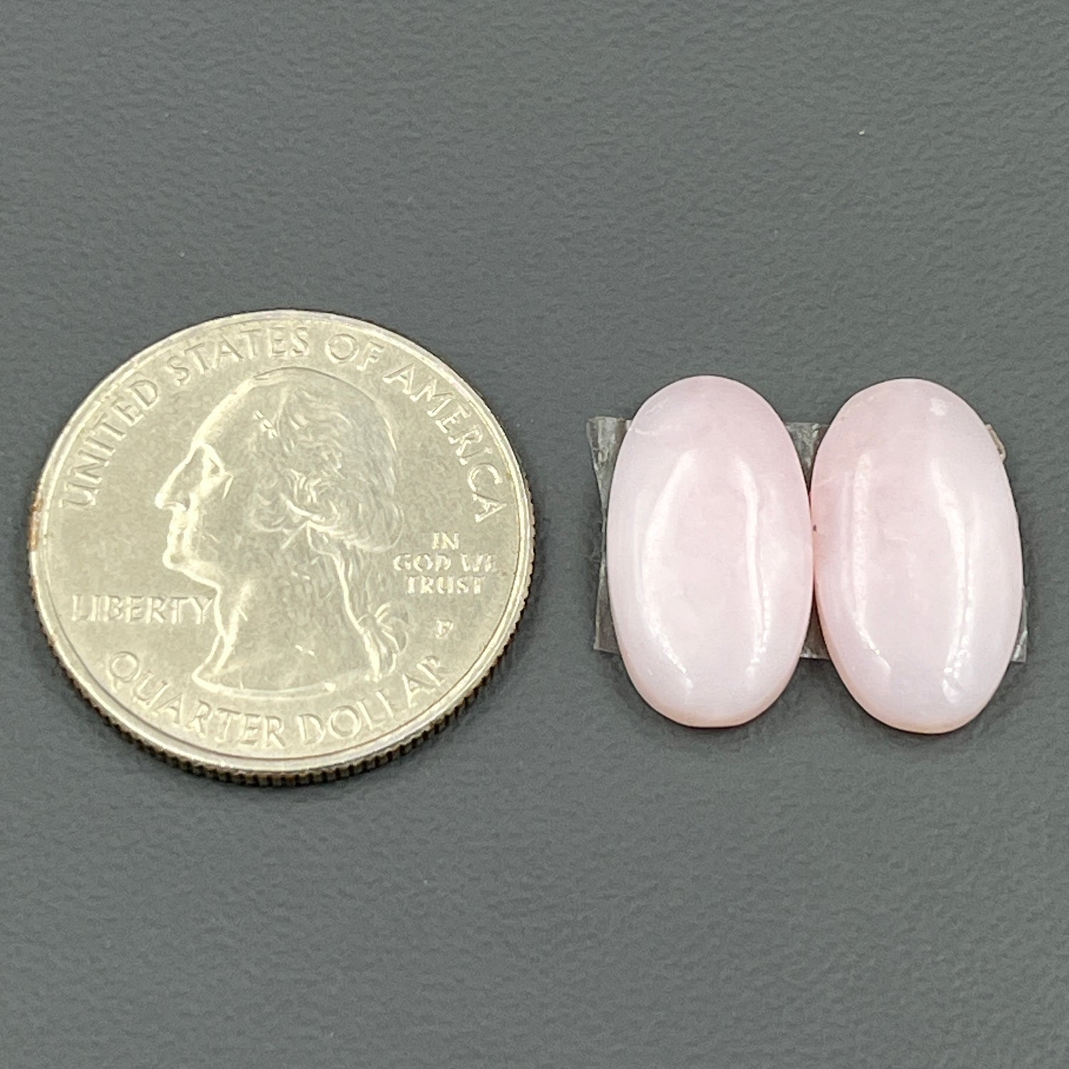 Natural Pink Opal- Matching Pairs - Oval