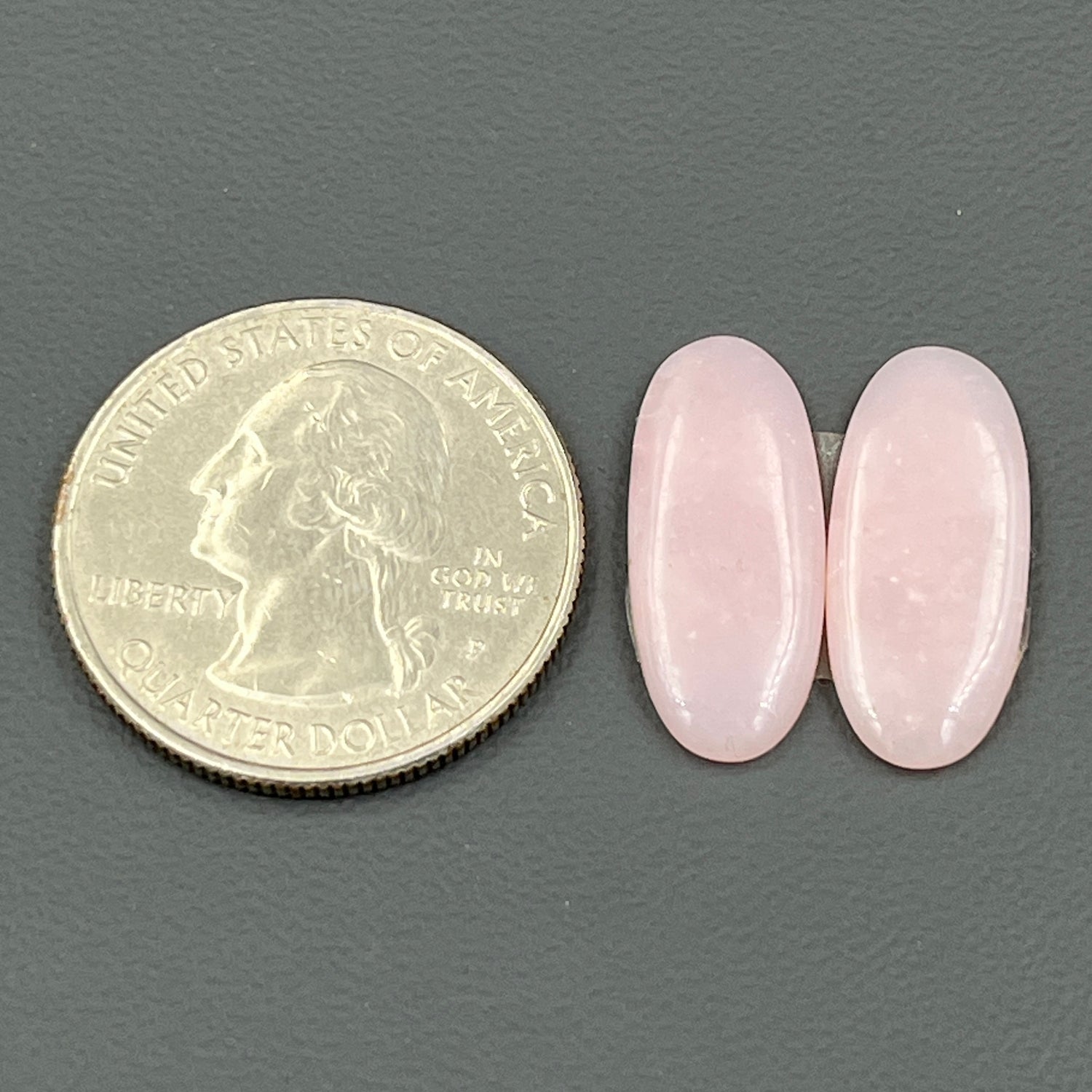 Natural Pink Opal- Matching Pairs - Oval