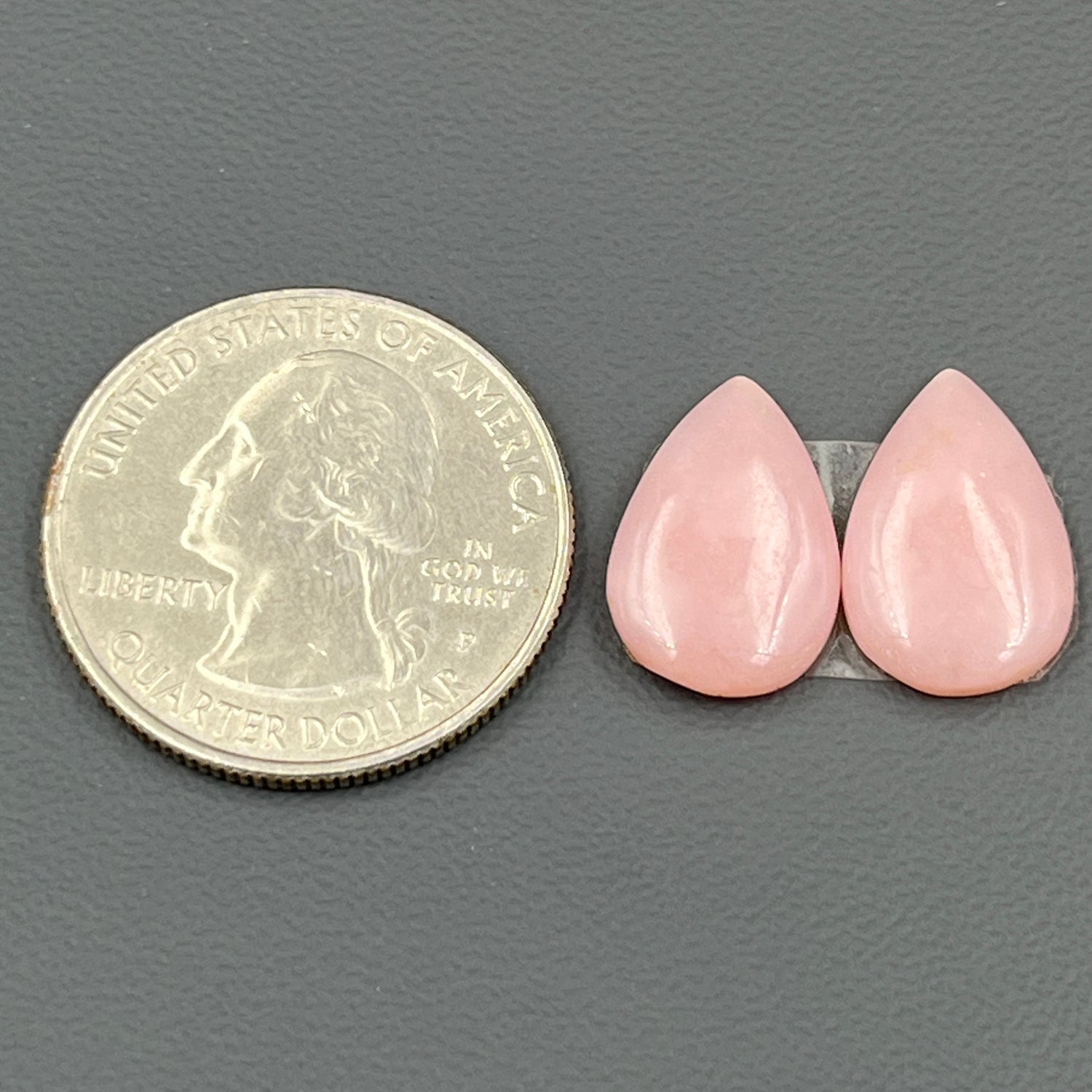 Natural Pink Opal- Matching Pairs - Teardrop