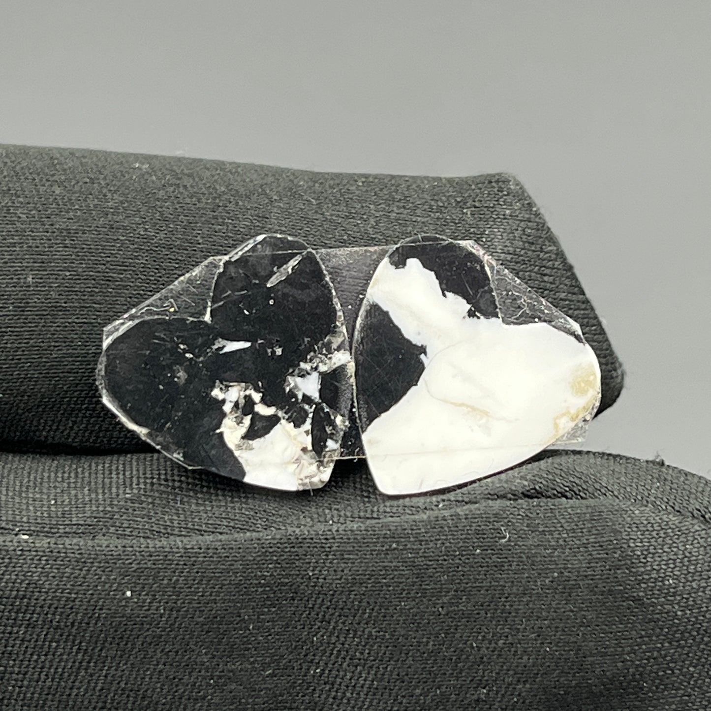 Kingman White Buffalo Turquoise - Matching Pairs - Heart