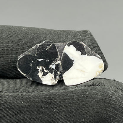 Kingman White Buffalo Turquoise - Matching Pairs - Heart