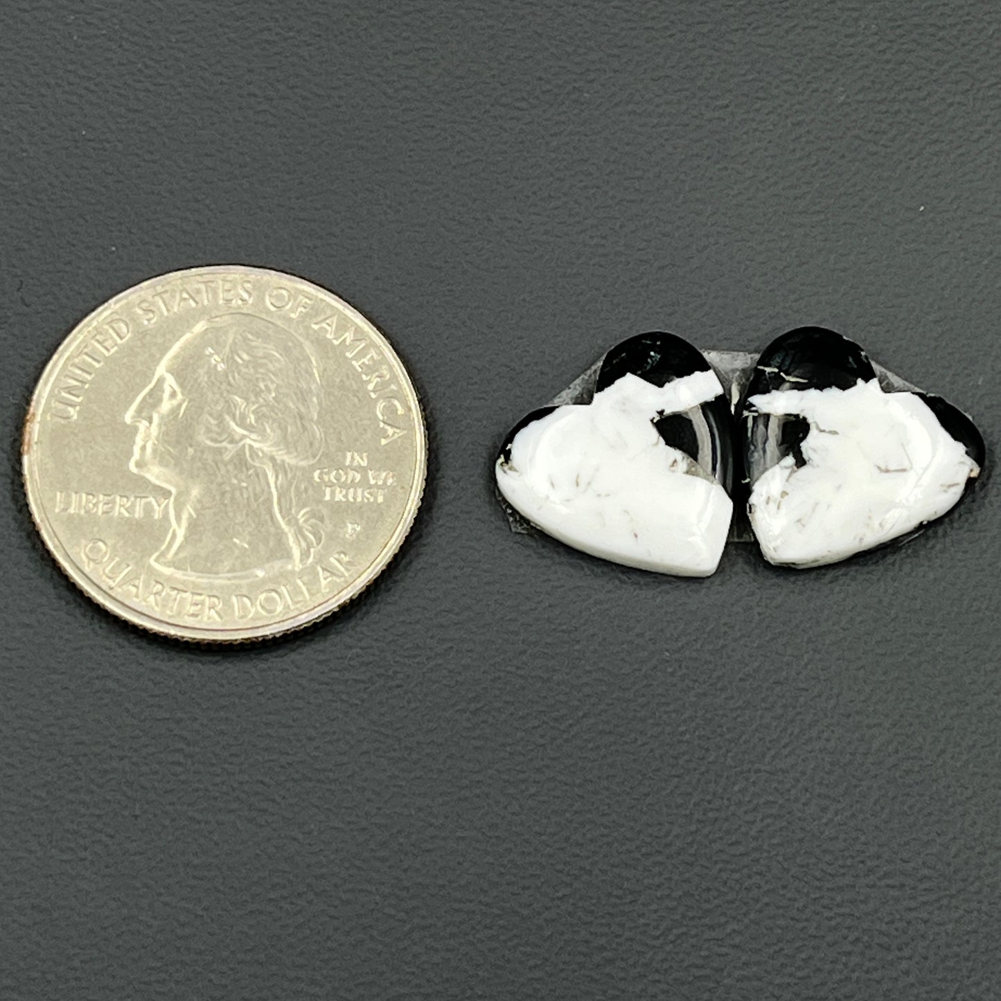 Kingman White Buffalo Turquoise - Matching Pairs - Heart