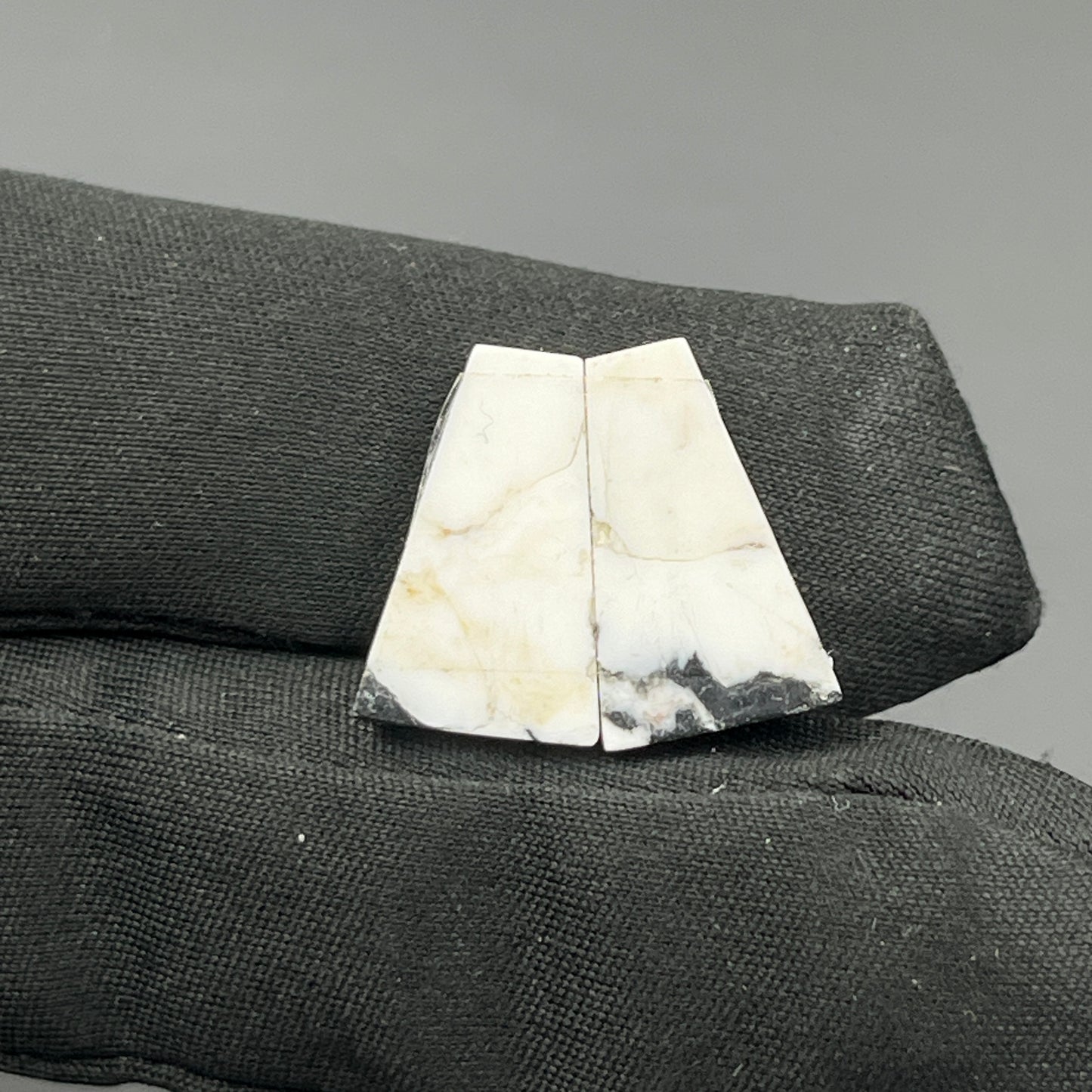 Kingman White Buffalo Turquoise - Matching Pairs - Tumble