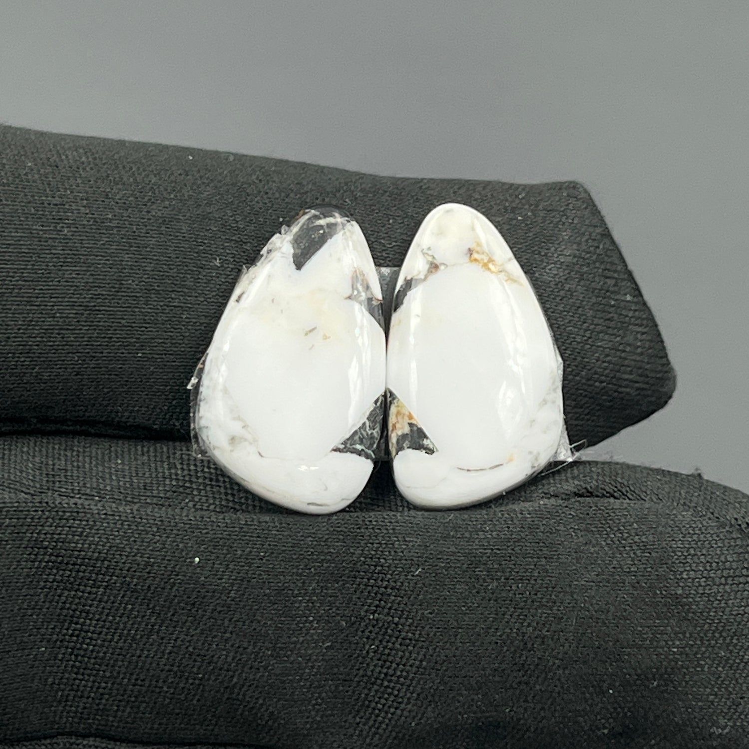 Kingman White Buffalo Turquoise - Matching Pairs - Tumble