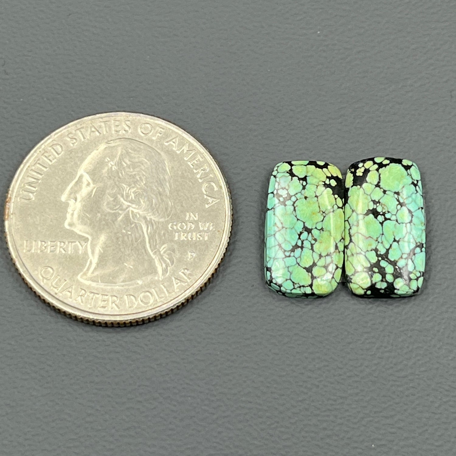 Hubei Turquoise - Matching Pairs - Baguette