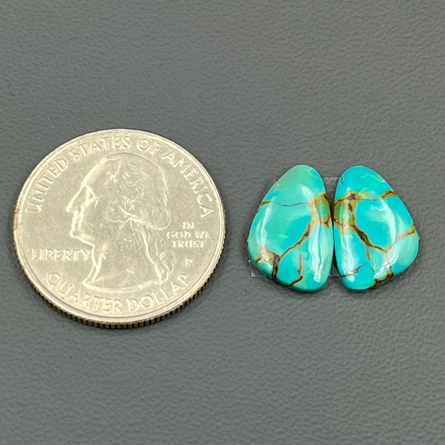 Hubei Turquoise - Matching Pairs - Tumble