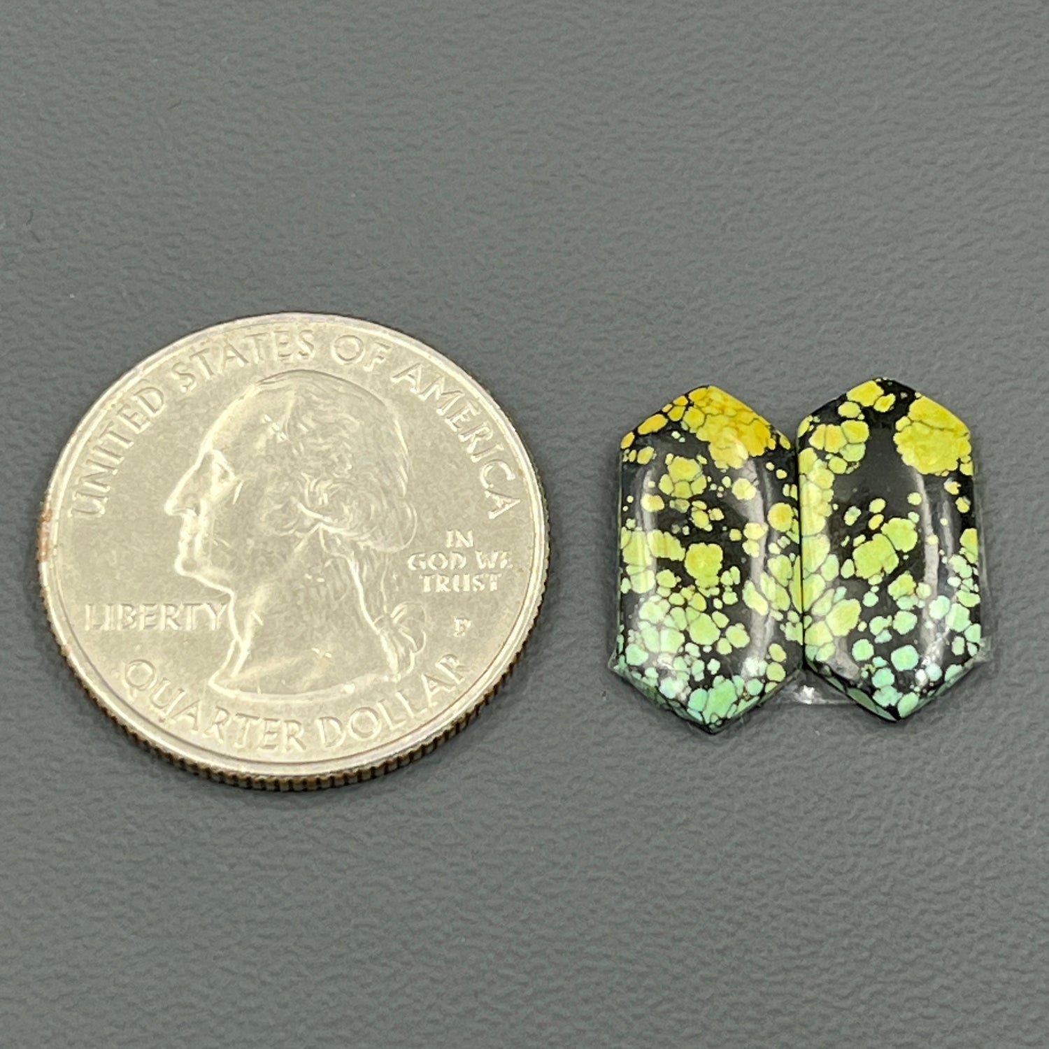 Hubei Turquoise - Matching Pairs - Hexagon