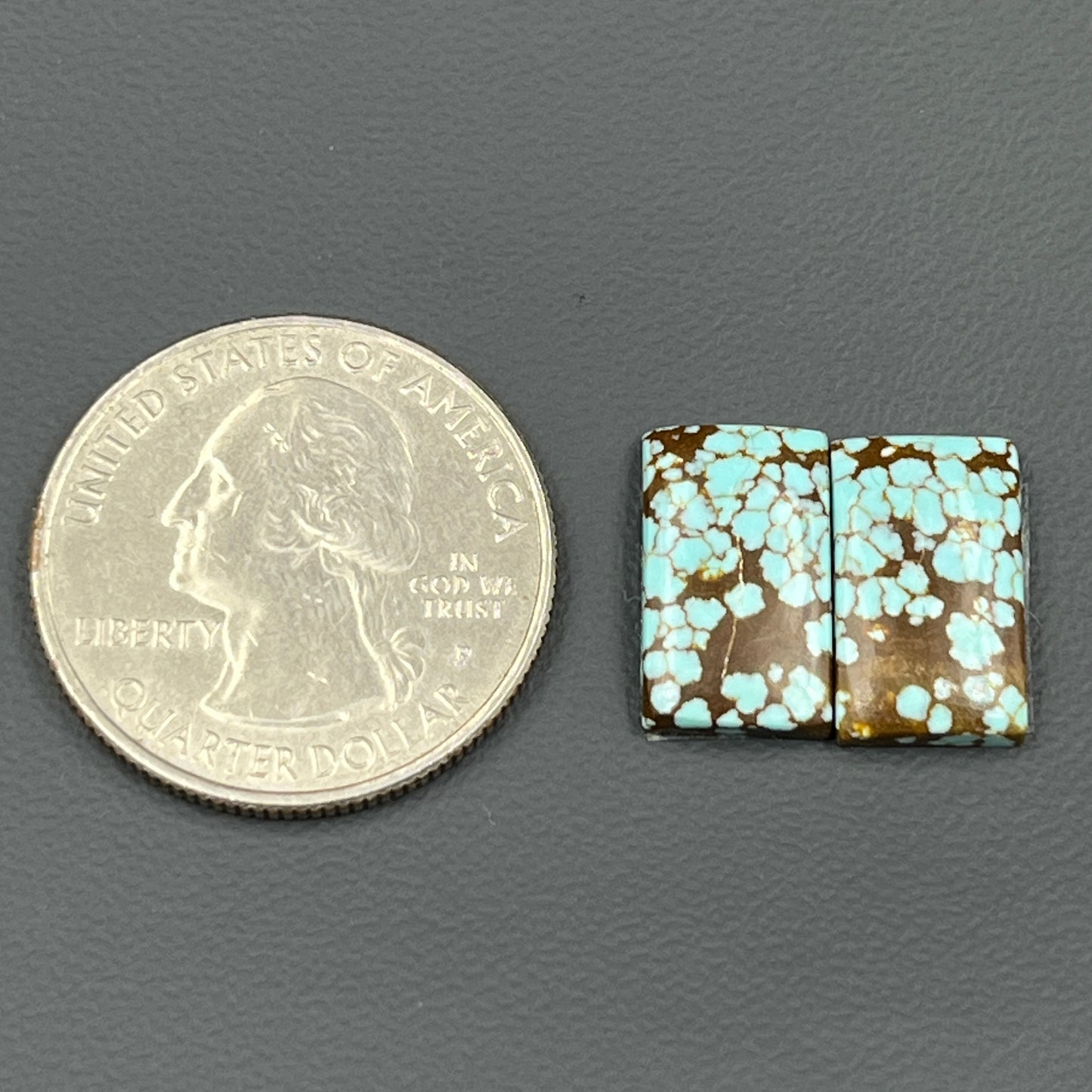 Number #8 Turquoise - Matching Pairs - Baguette