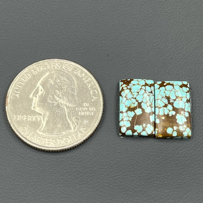 Number #8 Turquoise - Matching Pairs - Baguette