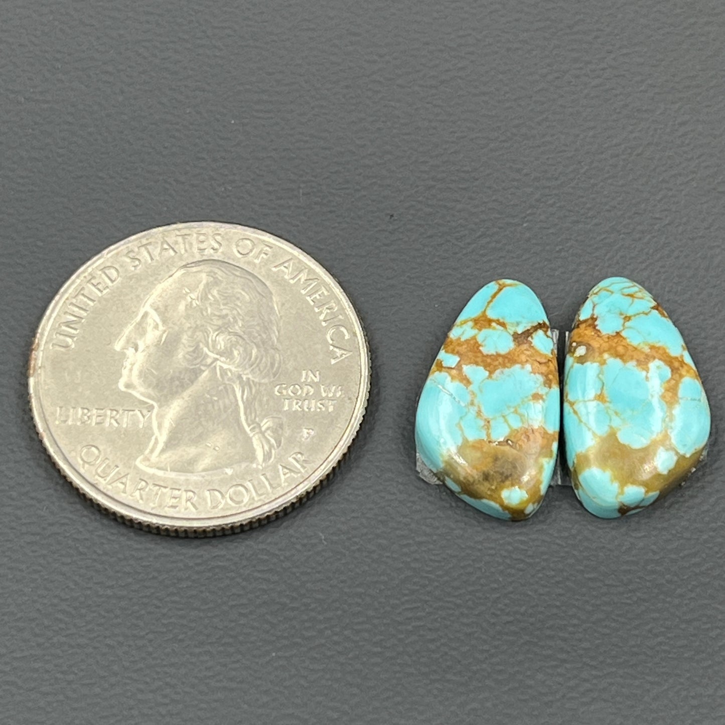 Number #8 Turquoise - Matching Pairs - Tumble