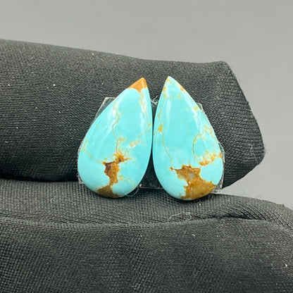 Number #8 Turquoise - Matching Pairs - Teardrop