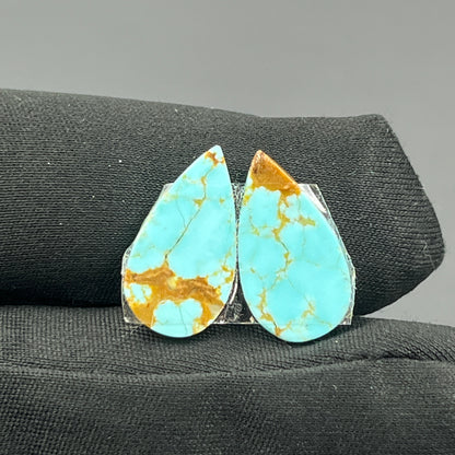 Number #8 Turquoise - Matching Pairs - Teardrop
