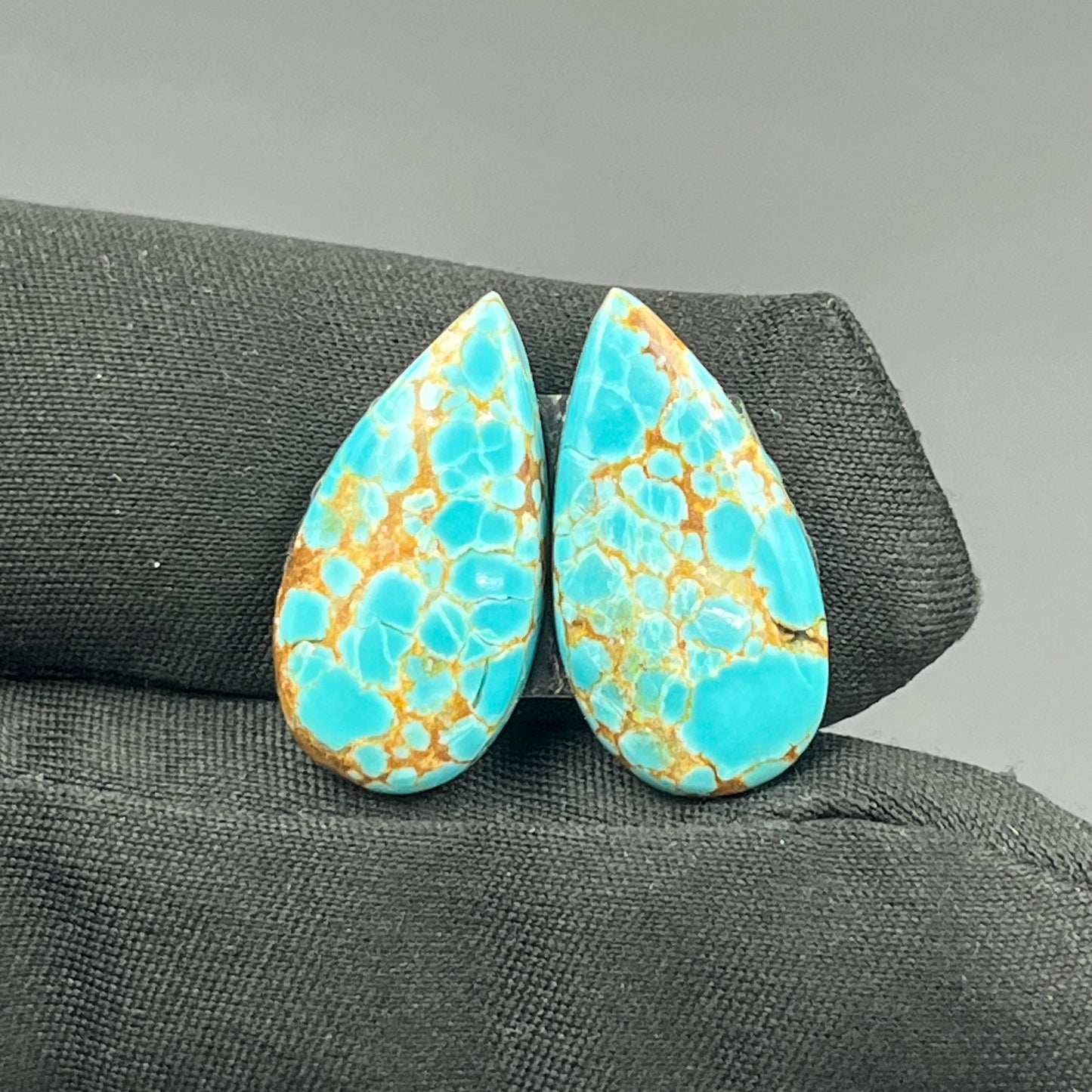 Number #8 Turquoise - Matching Pairs - Teardrop