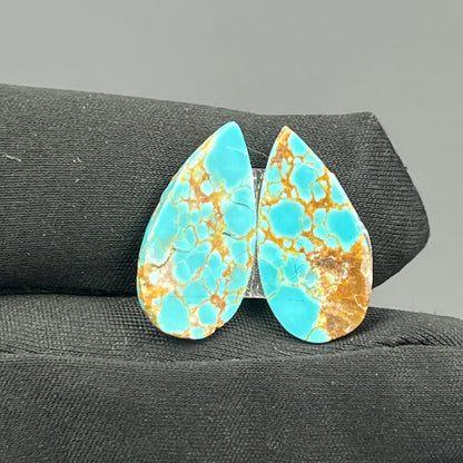 Number #8 Turquoise - Matching Pairs - Teardrop