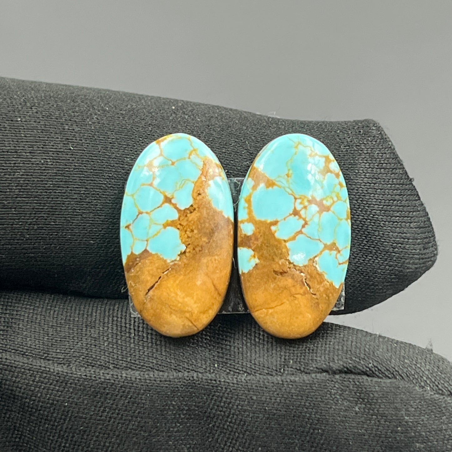 Number #8 Turquoise - Matching Pairs - Oval
