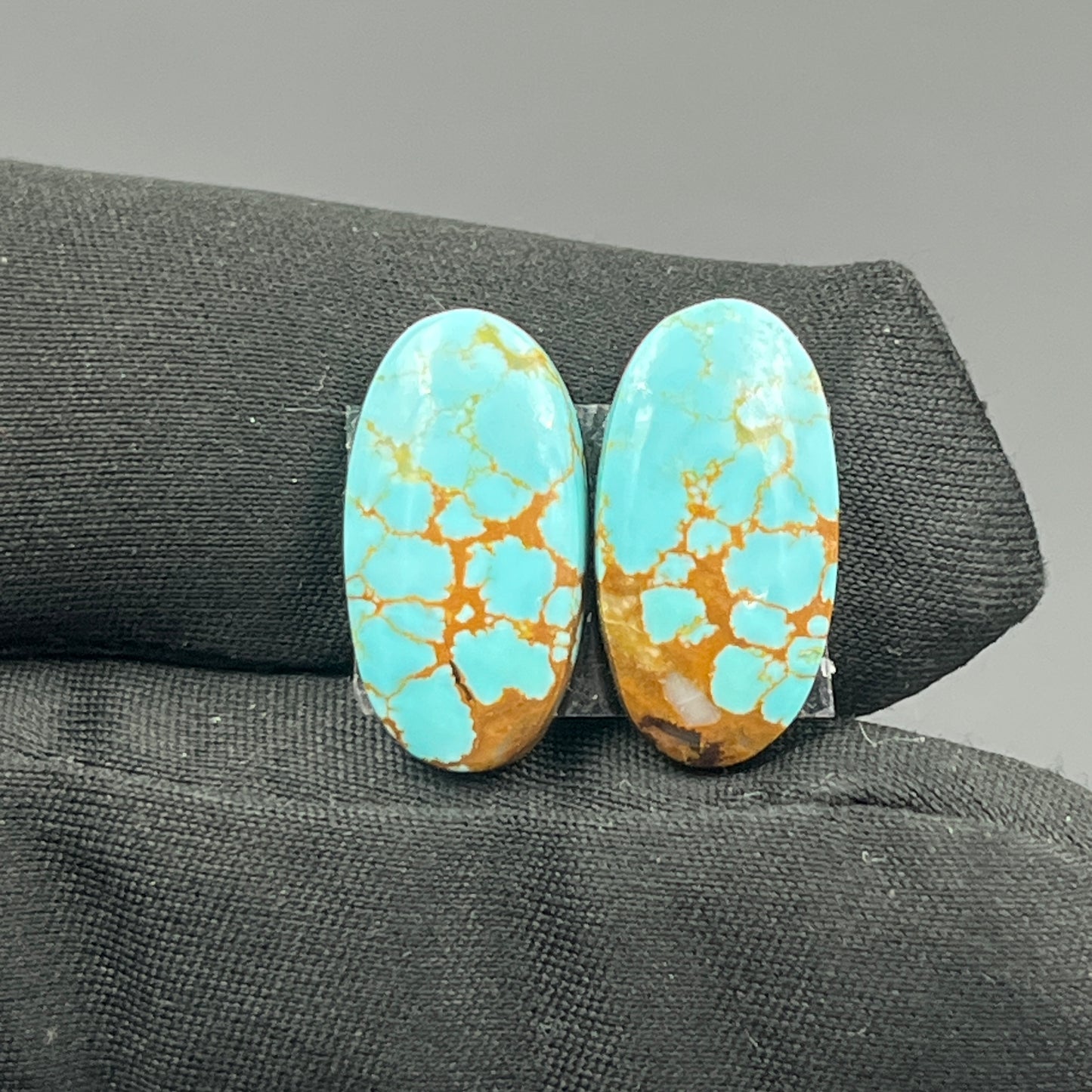 Number #8 Turquoise - Matching Pairs - Oval