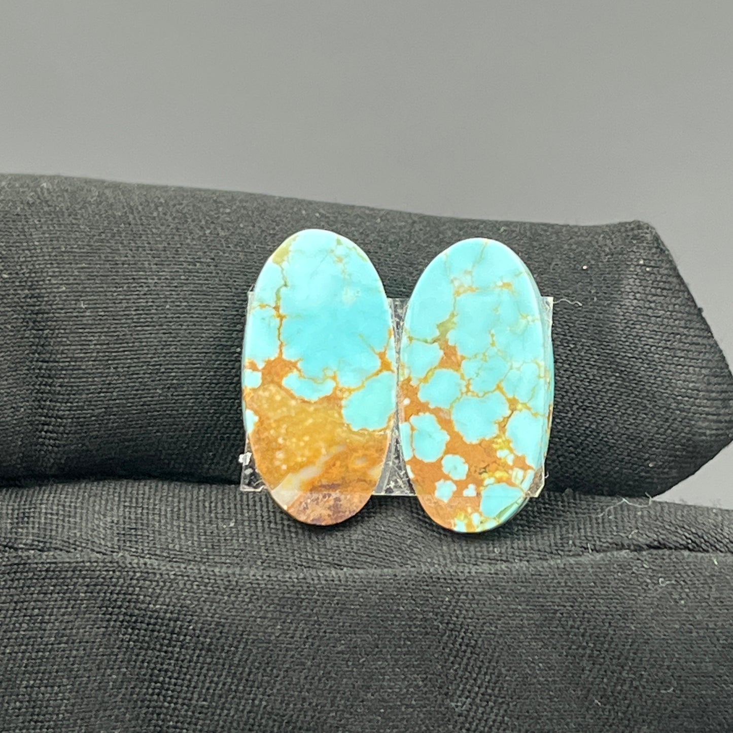 Number #8 Turquoise - Matching Pairs - Oval