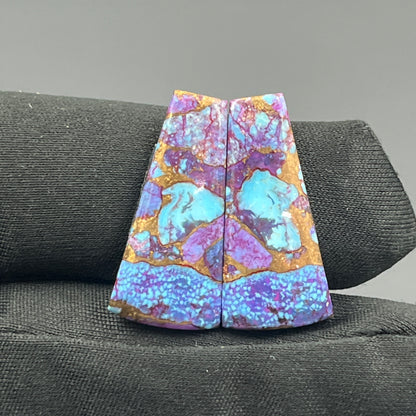 Kingman Purple Turquoise Mohave- Matching Pairs - Tumble