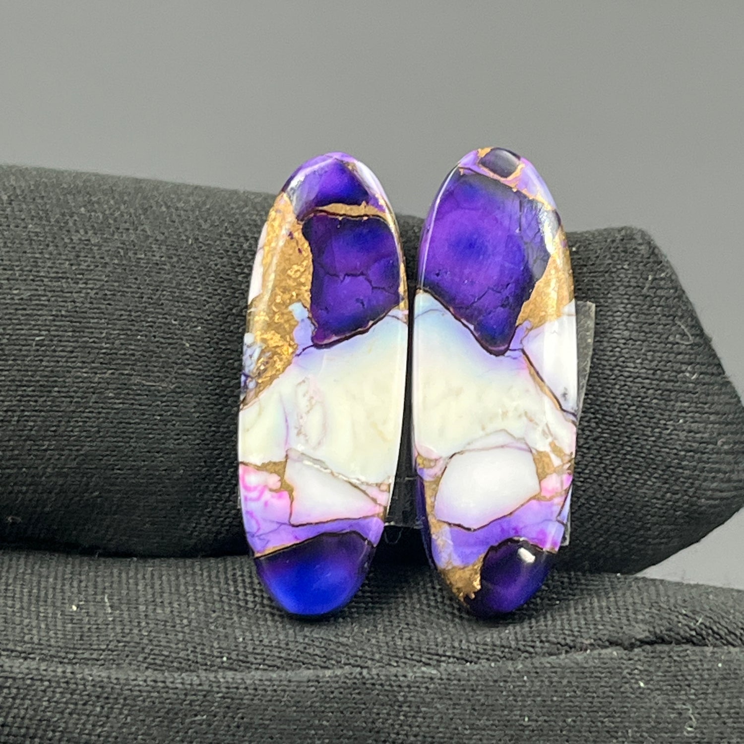 Kingman Purple Rose Dahlia - Matching Pairs - Ovel