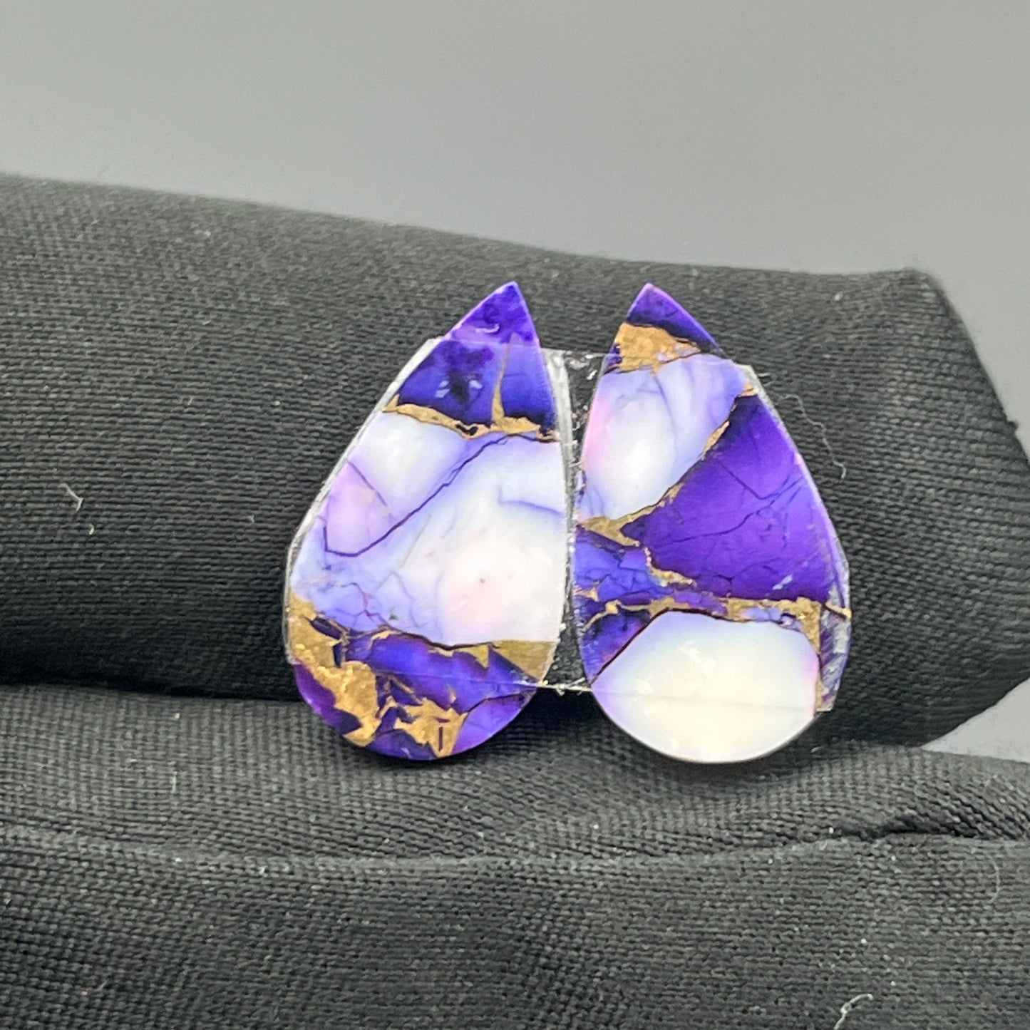 Kingman Purple Rose Dahlia - Matching Pairs - Teardrop
