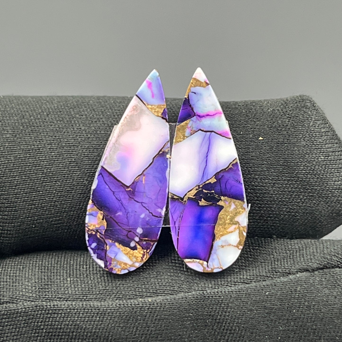 Kingman Purple Rose Dahlia - Matching Pairs - Teardrop