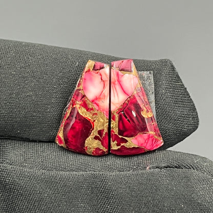 Kingman Red Rose Dahlia - Matching Pairs - Tumble