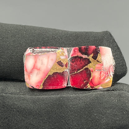 Kingman Red Rose Dahlia - Matching Pairs - Cushion