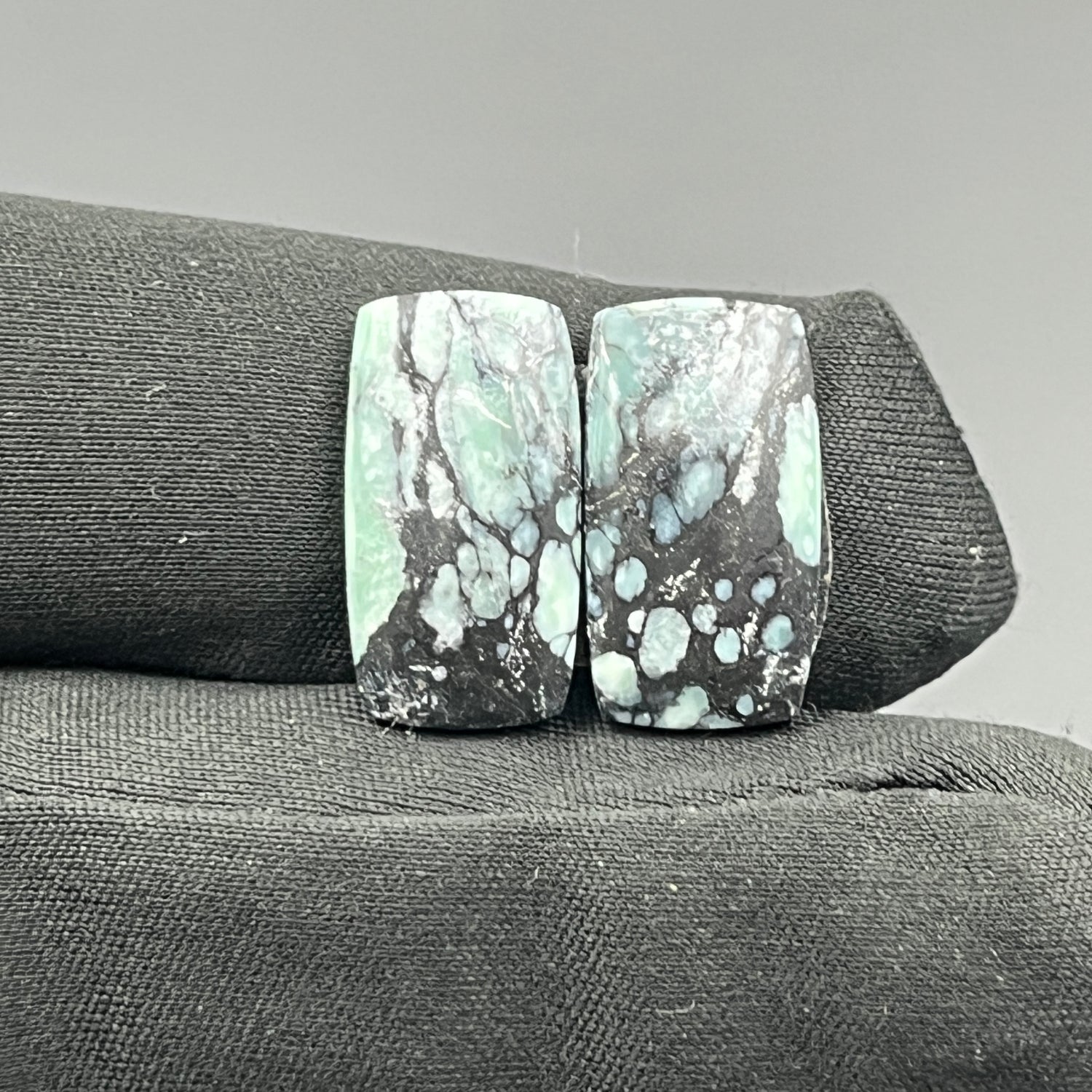 Black Bridge Variscite - Matching Pairs - Baguette