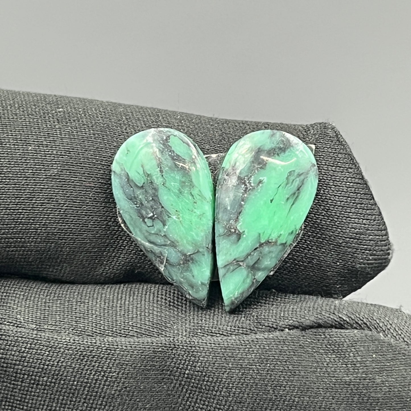 Black Bridge Variscite - Matching Pairs - Teardrop