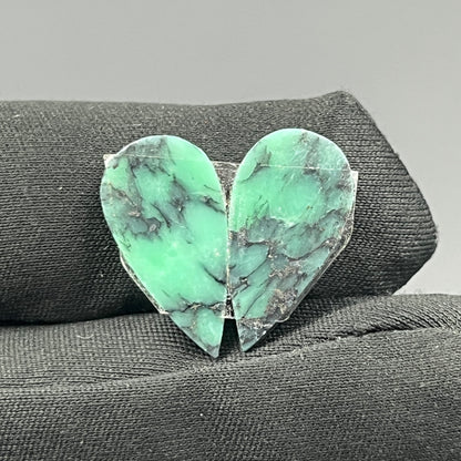 Black Bridge Variscite - Matching Pairs - Teardrop