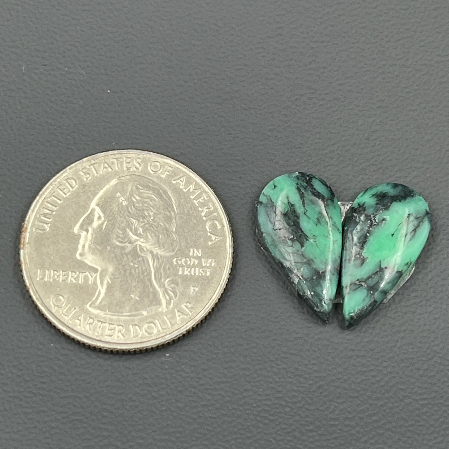 Black Bridge Variscite - Matching Pairs - Teardrop