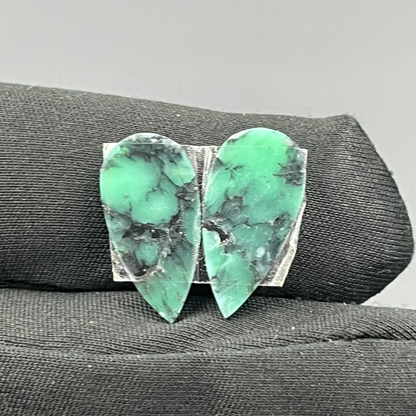 Black Bridge Variscite - Matching Pairs - Teardrop
