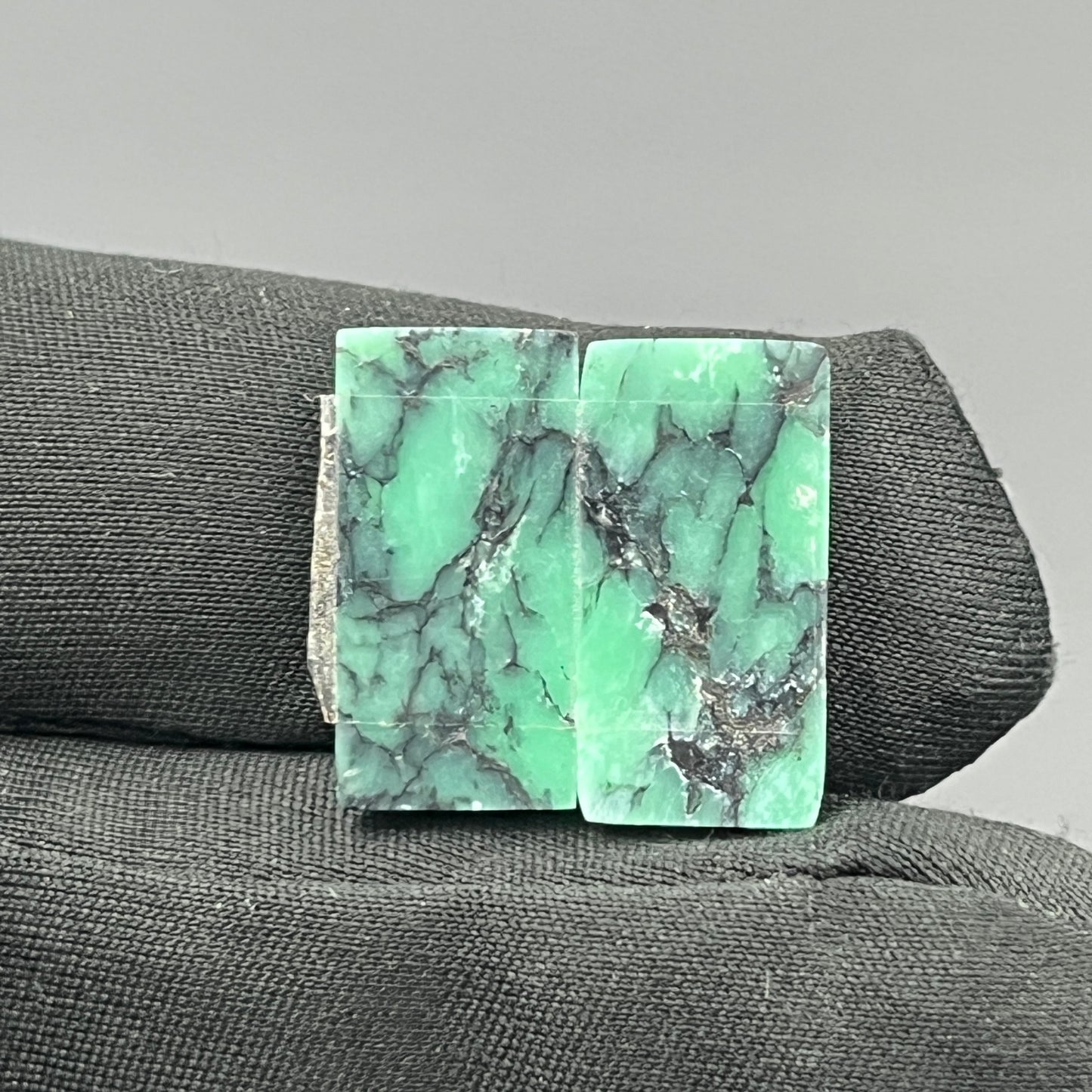 Black Bridge Variscite - Matching Pairs - Baguette
