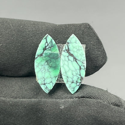 Black Bridge Variscite - Matching Pairs - Marquise