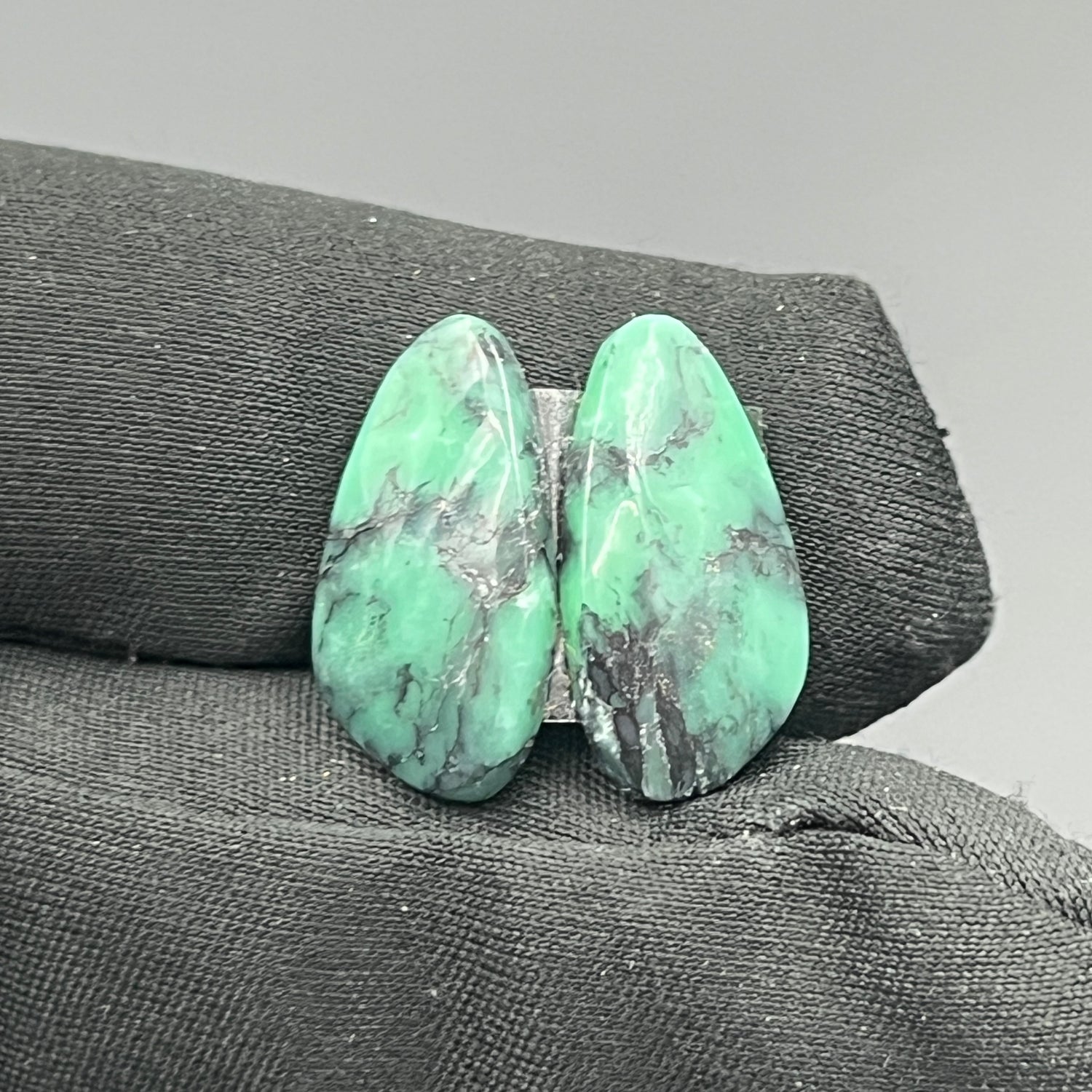 Black Bridge Variscite - Matching Pairs - Tumble
