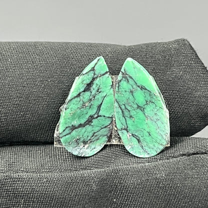 Black Bridge Variscite - Matching Pairs - Teardrop
