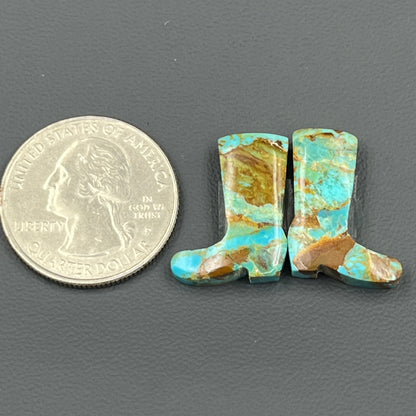 Kingman Turquoise Mohave- Matching Pairs - Boots