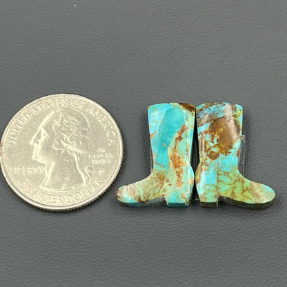 Kingman Turquoise Mohave- Matching Pairs - Boots