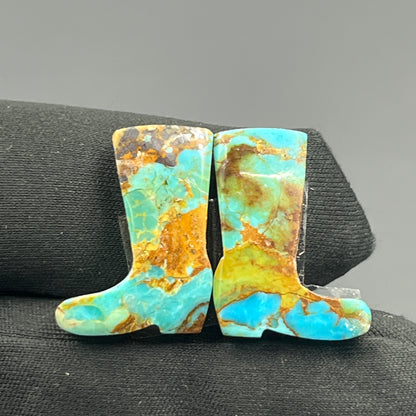 Kingman Turquoise Mohave- Matching Pairs - Boots