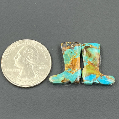 Kingman Turquoise Mohave- Matching Pairs - Boots