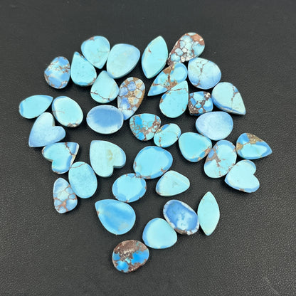 Top Quality Golden Hill Turquoise - Loose Cabs - Wholesale Lot - 36 Pcs