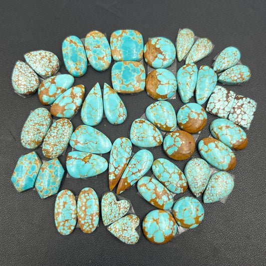 Number #8 Turquoise - Matching Pairs - Wholesale Lot - 22 Pairs